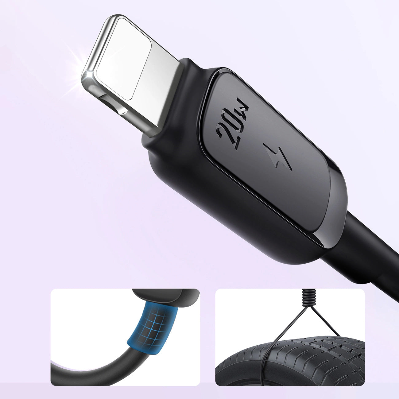 USB-C to Lightning Data and Charging Cable Joyroom A14, 20W, 1.2m, Black