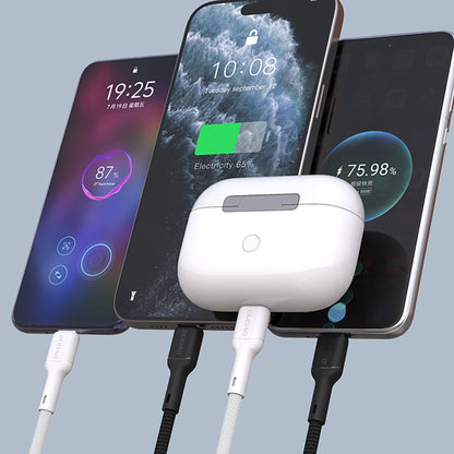 USB-C Data and Charging Cable - USB-C Dudao L9C, 65W, 1m, Black