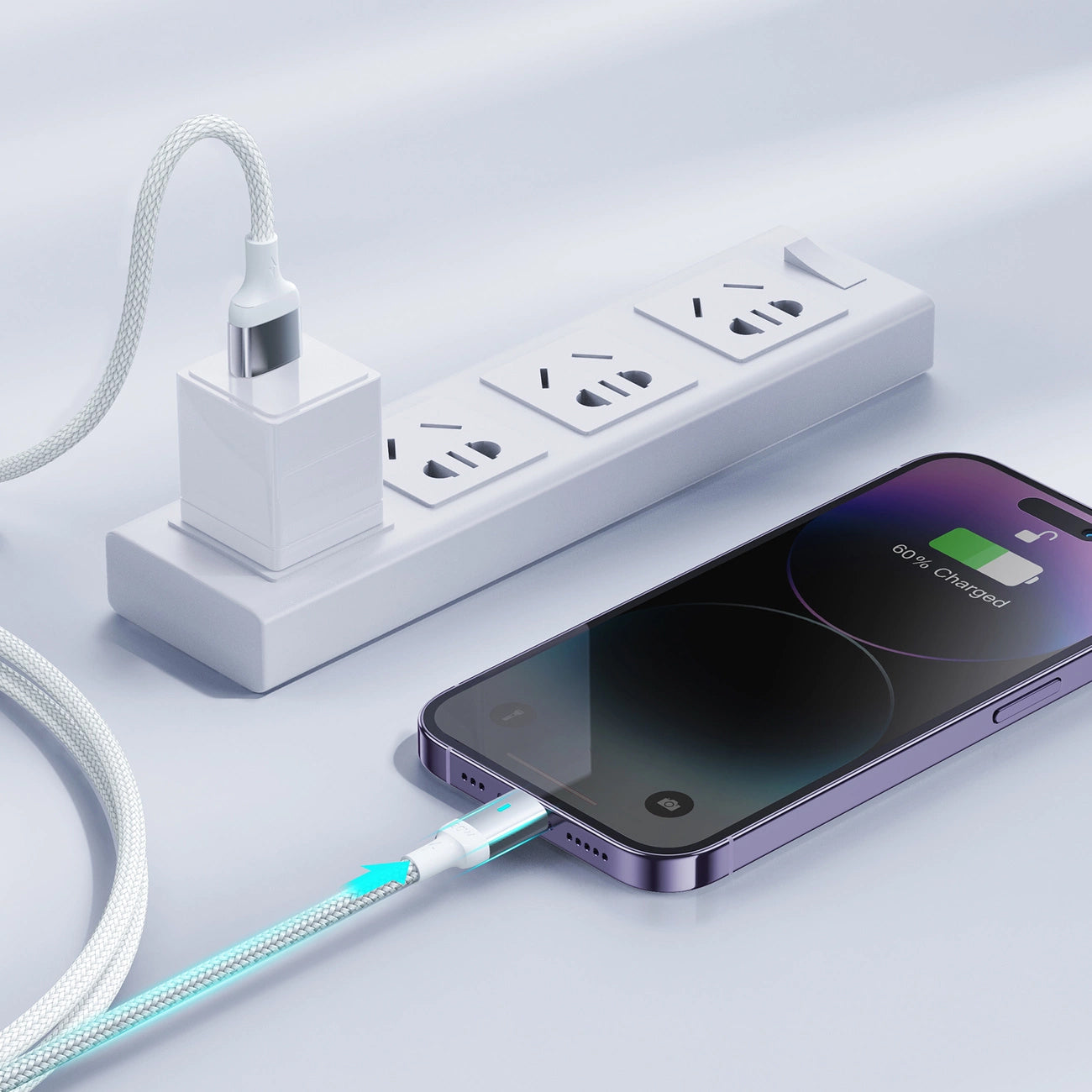 USB-C to Lightning Data and Charging Cable Joyroom S-A10, 20W, 1.2m, White
