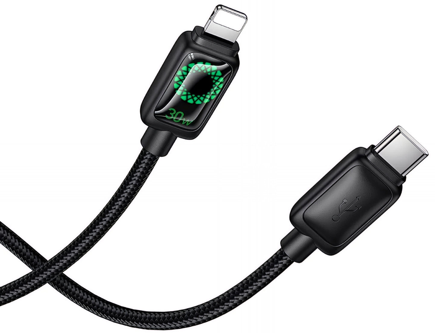 USB-C to Lightning Data and Charging Cable HOCO U146, 30W, 1.2m, Black