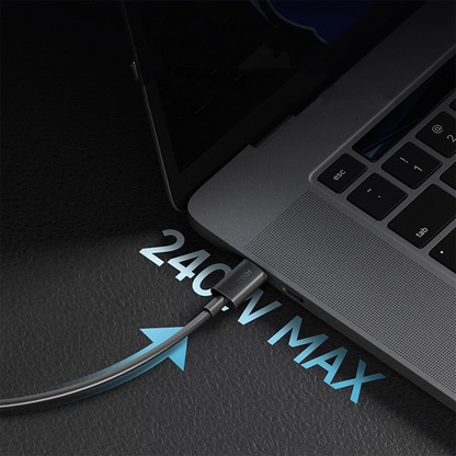 USB-C Data and Charging Cable - USB-C Cuktech, 240W, 1.5m, Black CKCTC615NCBK