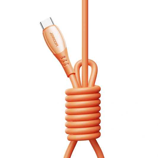 USB-C Data and Charging Cable - USB-C Joyroom S-A59 Vibrant, 60W, 1.2m, Orange