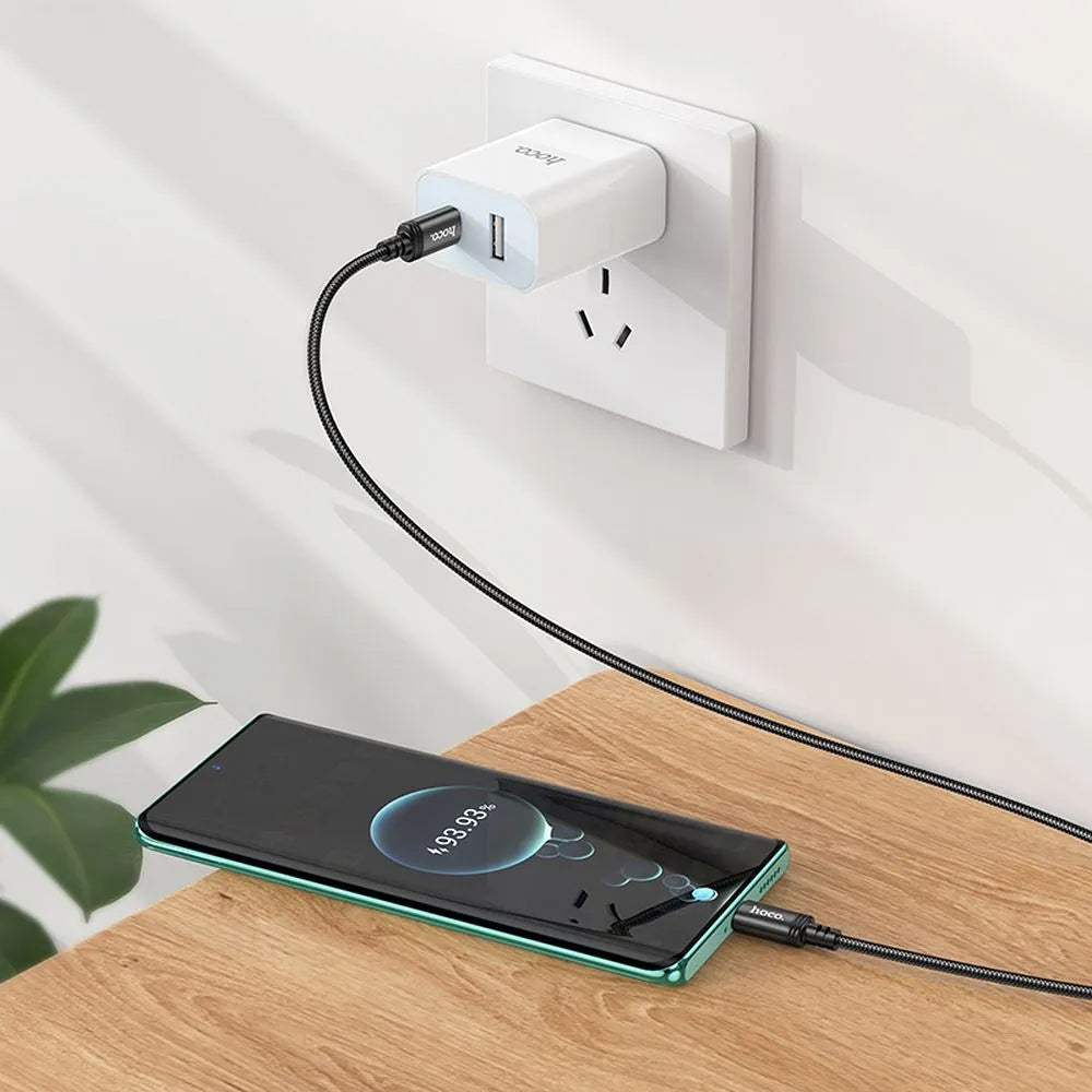 USB-C Data and Charging Cable - USB-C HOCO X89, 60W, 2m, Black