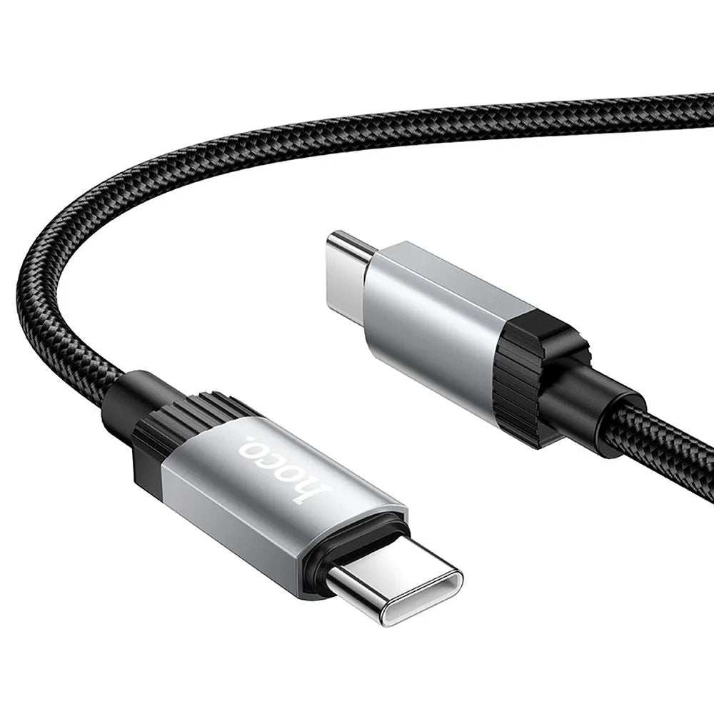 USB-C Data and Charging Cable - USB-C HOCO X117, 60W, 1m, Black