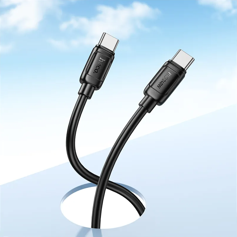 USB-C Data and Charging Cable - USB-C HOCO X115, 240W, 1m, Black