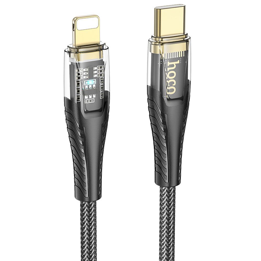 USB-C to Lightning Data and Charging Cable HOCO U121, 27W, 1.2m, Black