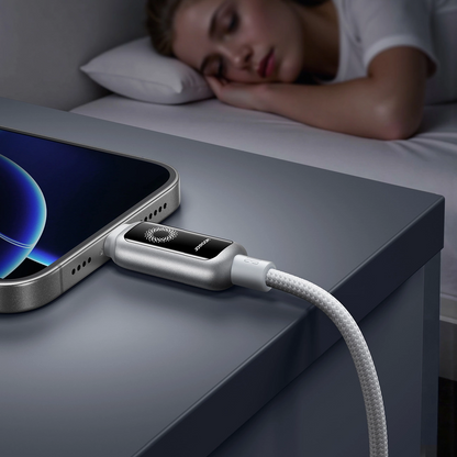 USB-C to Lightning Data and Charging Cable Joyroom S-A55 StarFlight Display, 30W, 1.2m, White