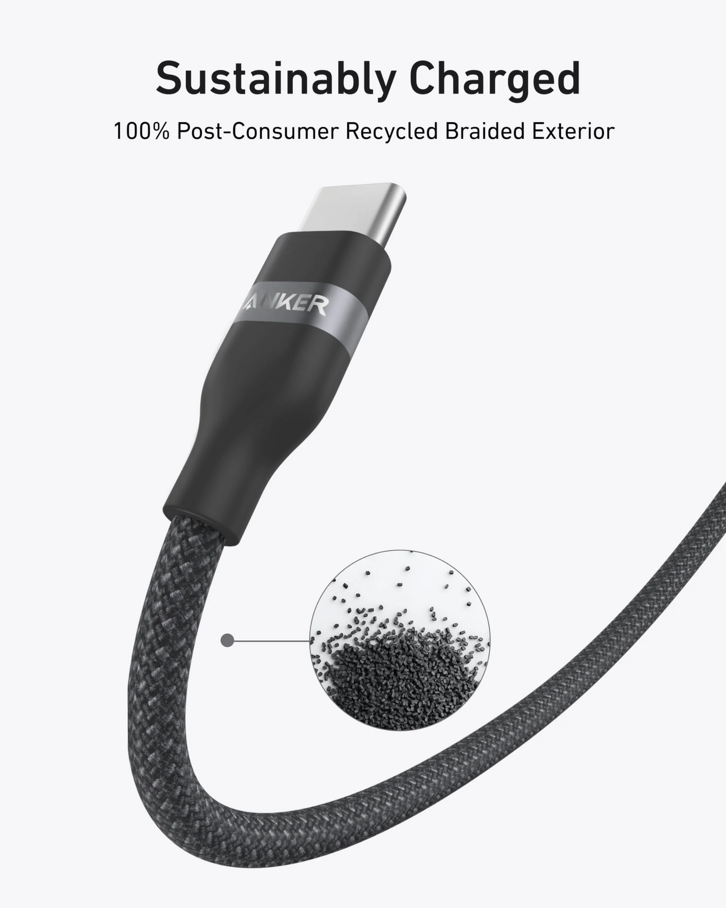 USB-C Data and Charging Cable - USB-C Anker, 240W, 1.8m, Black A82E2H12