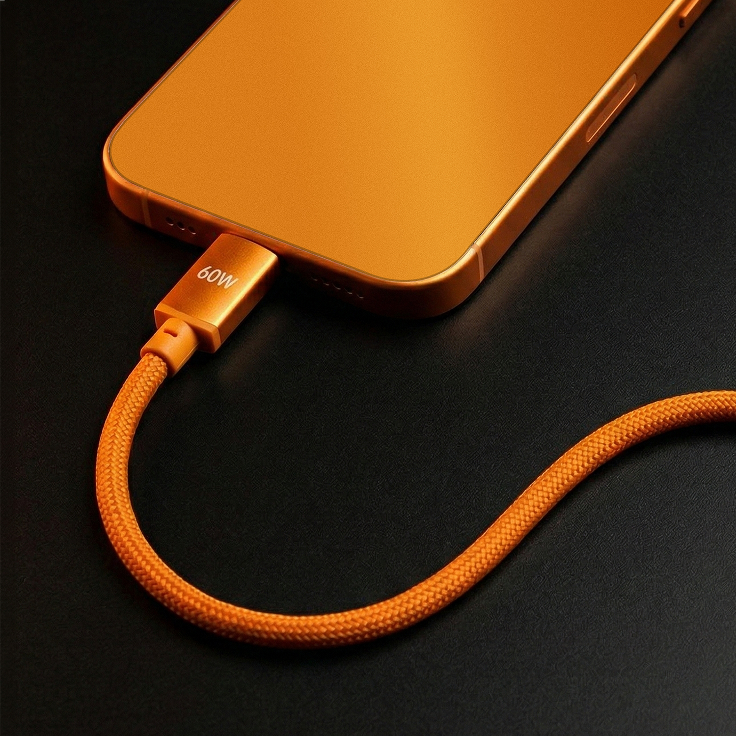 USB-C Data and Charging Cable - USB-C Forever Saffron, 60W, 1m, Orange