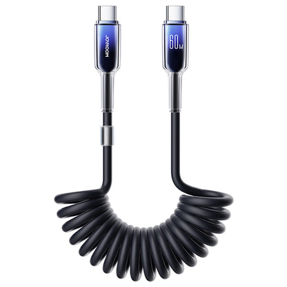 USB-C Data and Charging Cable - USB-C Joyroom S-A43 Crystal, 60W, 1.5m, Black