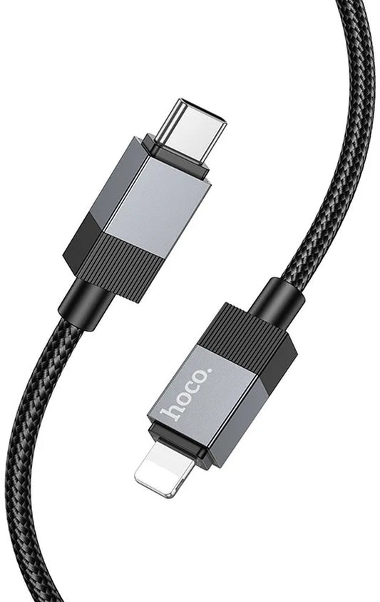 USB-C to Lightning Data and Charging Cable HOCO X110, 27W, 1m, Black