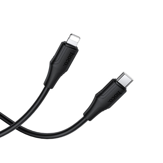 USB-C to Lightning Data and Charging Cable HOCO X124, 27W, 1m, Black