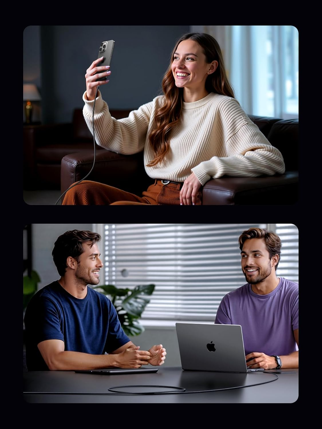 USB-C to USB-C Data and Charging Cable UGREEN L524, 60W, 2m, Gray