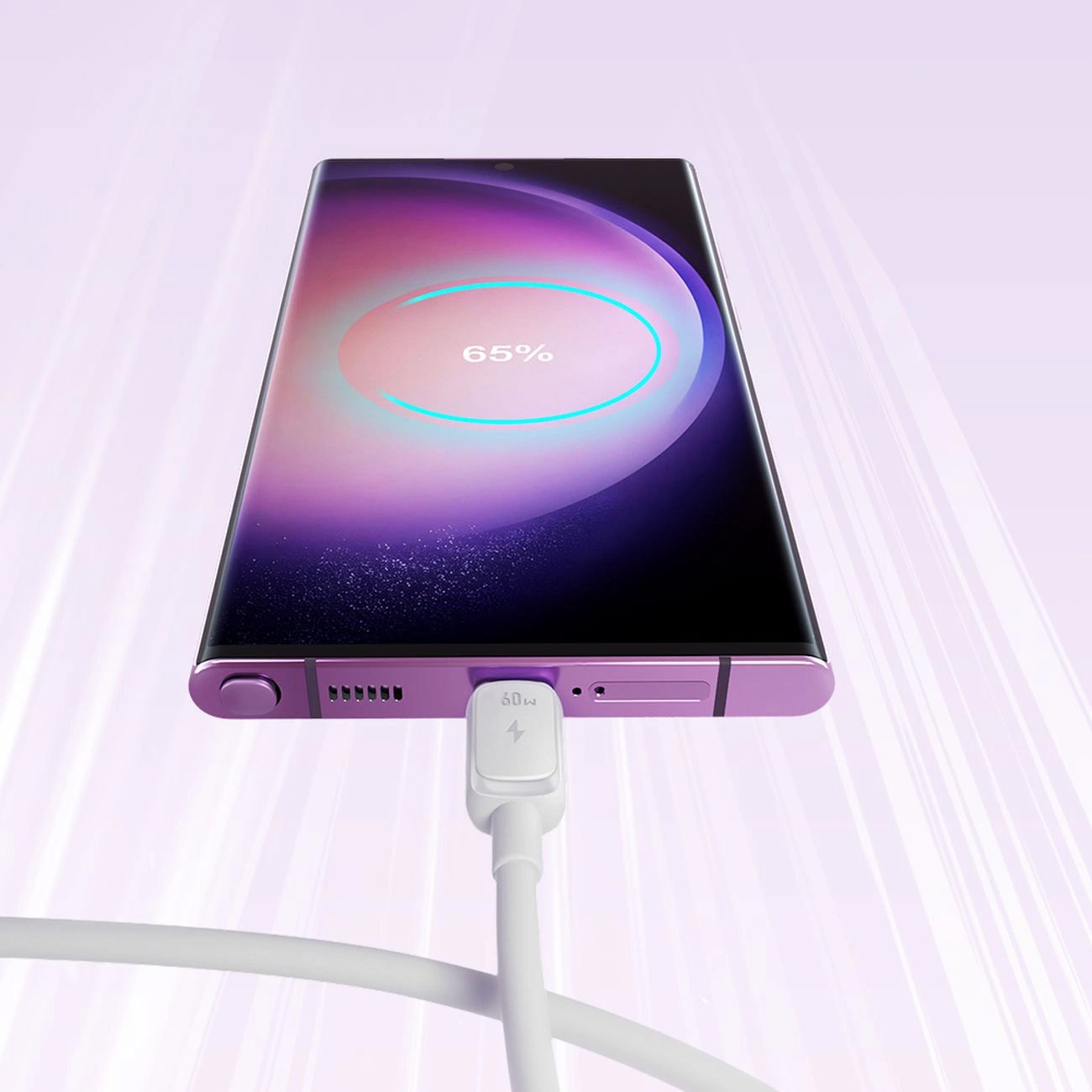 USB-C Data and Charging Cable - USB-C Joyroom S-A14, 60W, 1.2m, White