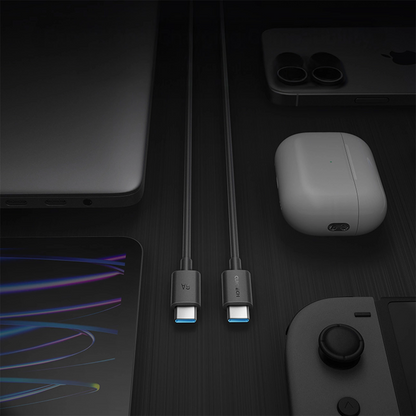 USB-C Data and Charging Cable - USB-C Cuktech, 240W, 1.5m, Black CKCTC615NCBK
