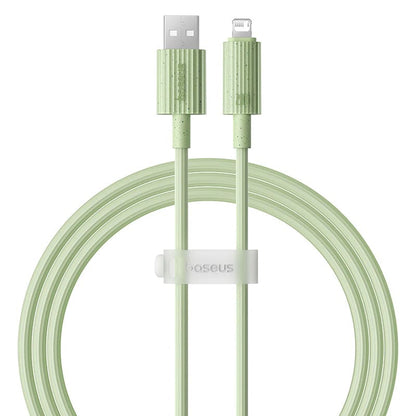 USB-A to Lightning Baseus Habitat Data and Charging Cable, 18W, 2m, Green P10360200631-01