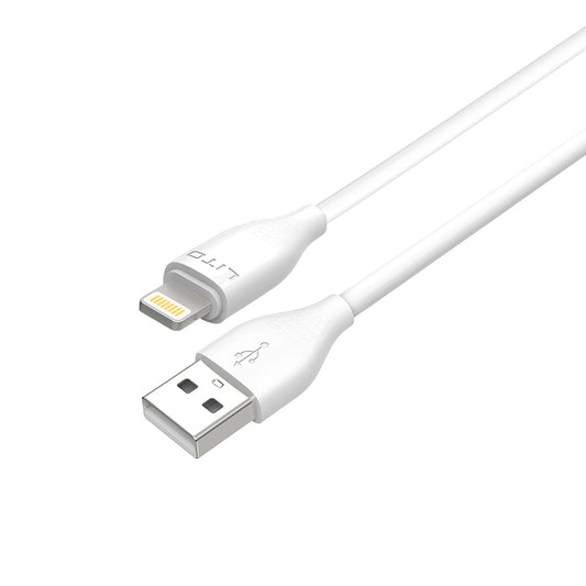 USB-A to Lightning Data and Charging Cable Lito LD03L, 18W, 1m, White