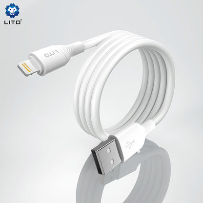 USB-A to microUSB Data and Charging Cable Lito LD06V, 18W, 1m, White