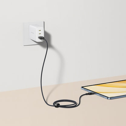 Baseus Discolor USB-A to USB-C Data and Charging Cable, 100W, 2m, Blue Green E0418500