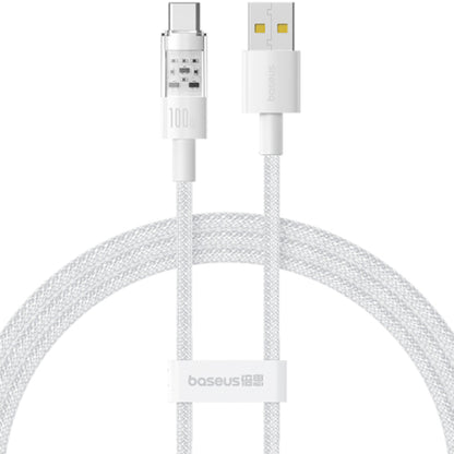 Baseus Gem USB-A to USB-C Data and Charging Cable, 100W, 2m, White P10373002211-01