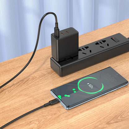 USB-A to USB-C Data and Charging Cable Borofone BX111 Feliz, 20W, 1m, Black