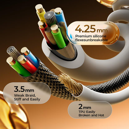 USB-A to USB-C Data and Charging Cable Lisen L114, 15W, 1m, Gray YL0125030001