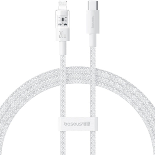 USB-C to Lightning Baseus Gem Data and Charging Cable, 20W, 2m, White P10373001211-01