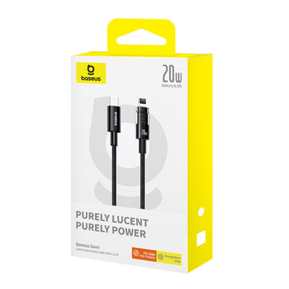 USB-C to Lightning Baseus Gem Data and Charging Cable, 20W, 2m, Blue P10373001311-01