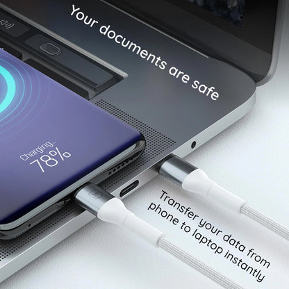 USB-C Data and Charging Cable - USB-C 3MK Hyper Thunderbolt 4, 240W, 1m, Black