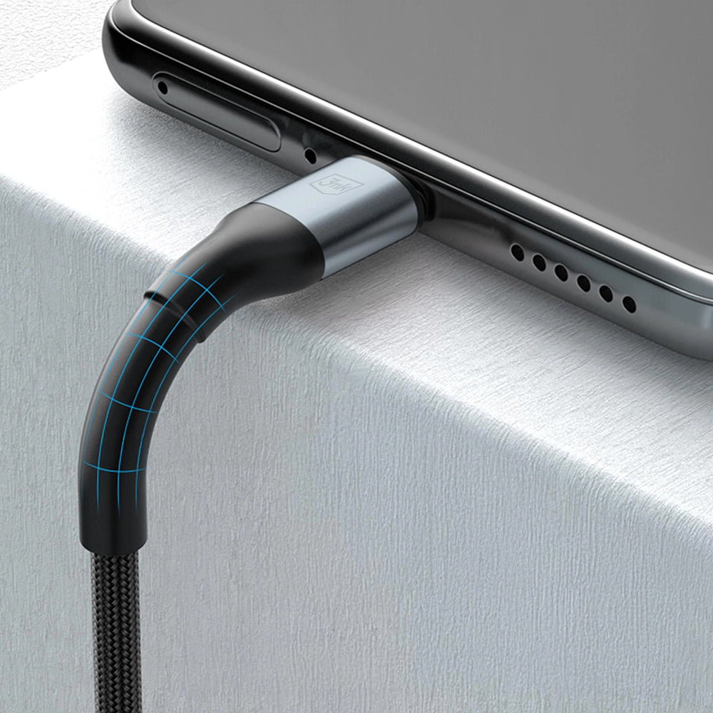 USB-C Data and Charging Cable - USB-C 3MK Hyper N, 100W, 1m, Black