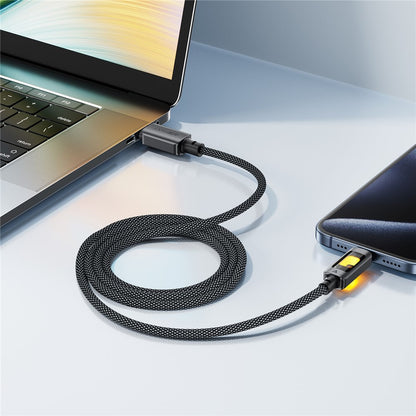 USB-C Data and Charging Cable - USB-C Acefast C21-03, 60W, 1.2m, Black