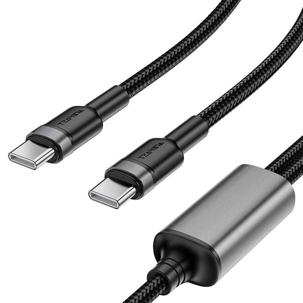 USB-C Data and Charging Cable - 2 x USB-C Acefast C22-02, 100W, 1.25m, Black