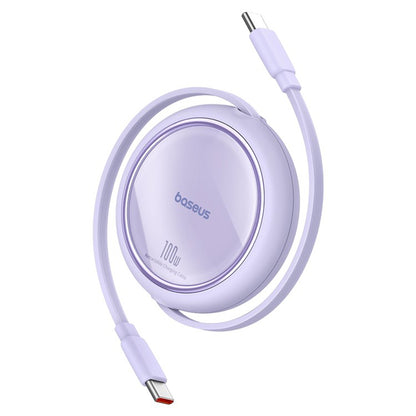 USB-C Data and Charging Cable - USB-C Baseus Free2Draw Mini Retractable, 100W, 1m, Purple P10364500511-00