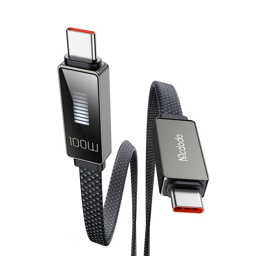 USB-C Data and Charging Cable - USB-C McDodo CA-4470 Rythm Display, 100W, 1.2m, Black