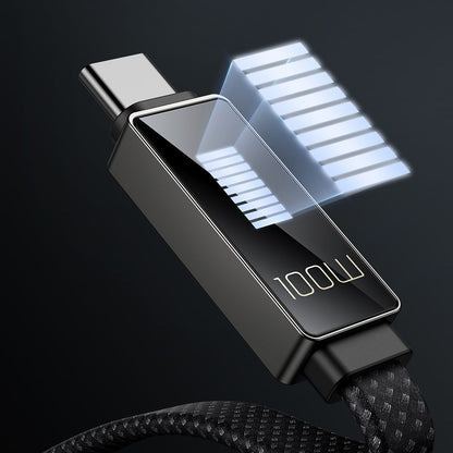 USB-C Data and Charging Cable - USB-C McDodo CA-4470 Rythm Display, 100W, 1.2m, Black