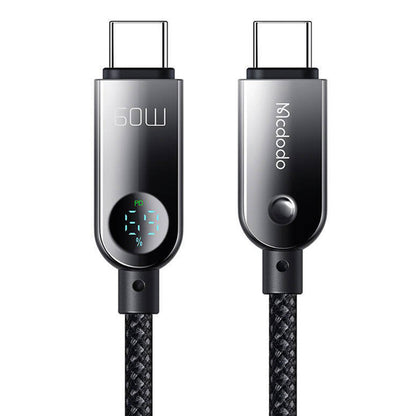 USB-C Data and Charging Cable - USB-C McDodo CA-4780 Display, 60W, 1.2m, Black