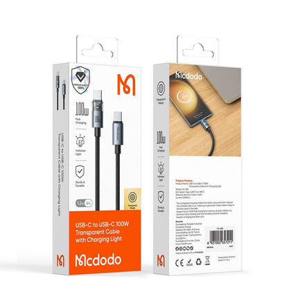 USB-C Data and Charging Cable - USB-C McDodo CA-5581, 100W, 1.2m, Gold