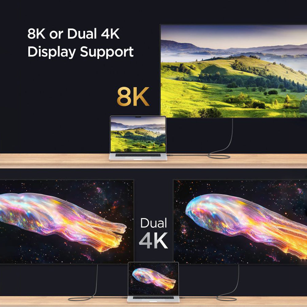 USB-C Data and Charging Cable - USB-C Spigen EB24012CC, 240W, 1.2m, Black ACA09461