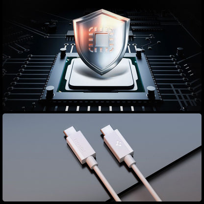 USB-C Data and Charging Cable - USB-C Spigen Essential, 60W, 2m, White