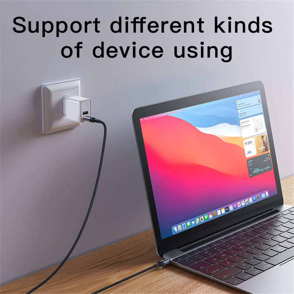 USB-C Data and Charging Cable - USB-C Yesido CA181, 60W, 1.2m, Black