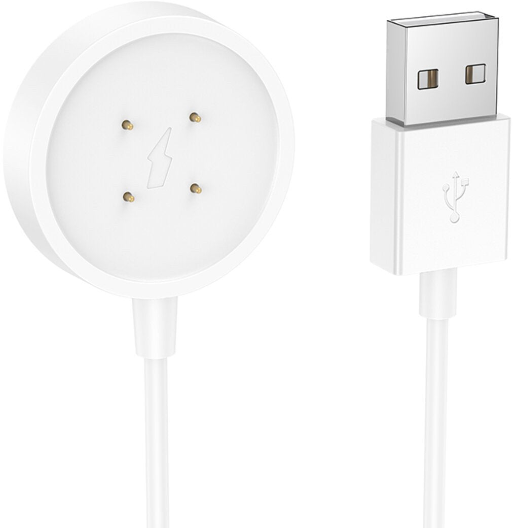 Charging Cable for HOCO Y24 Smartwatch, USB-A, White