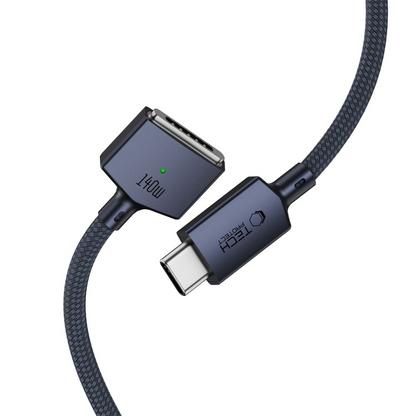 Tech-Protect MMC01 Ultraboost Charging Cable, USB-C - MagSafe 3, 140W, 3m, Navy Blue