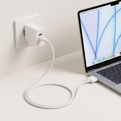 Tech-Protect MMC01 Ultraboost Charging Cable, USB-C - MagSafe 3, 140W, 3m, White