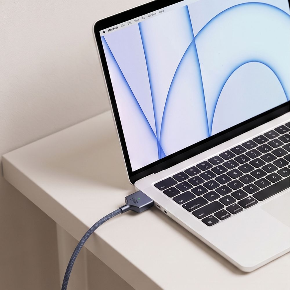 Tech-Protect MMC01 Ultraboost Charging Cable, USB-C - MagSafe 3, 140W, 3m, Navy Blue
