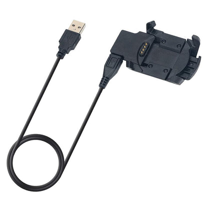 Techsuit TGC5 Charging Cable for Garmin Fenix 3 Sapphire / 3 HR / 3, USB-A, Black