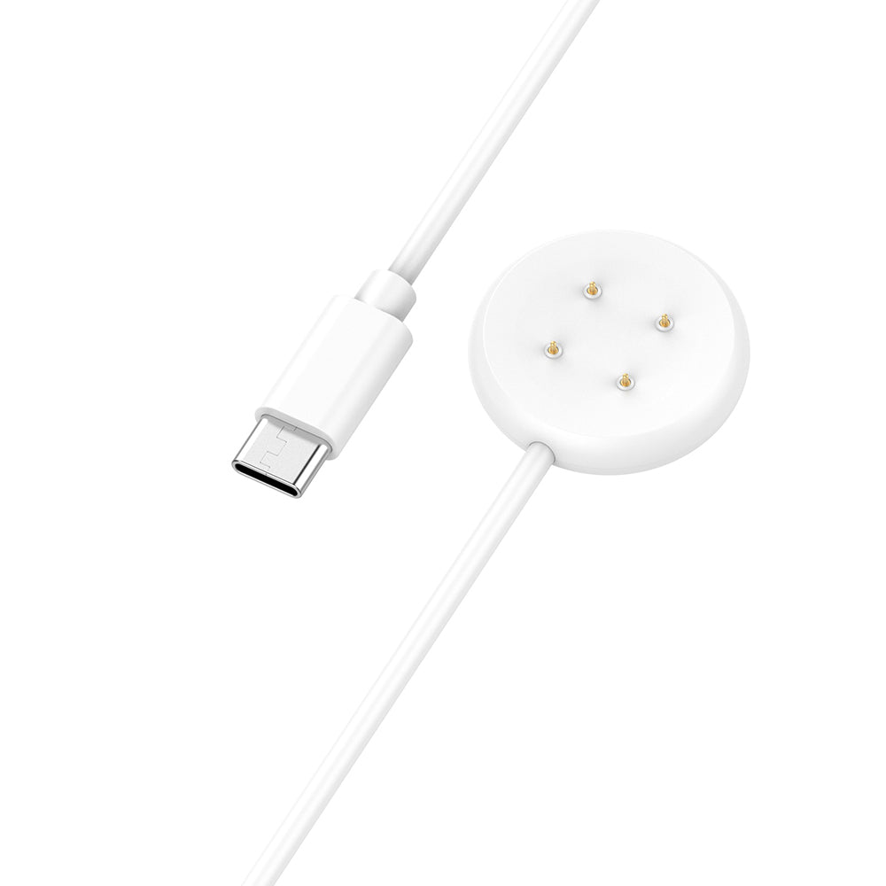 Techsuit THC5 Charging Cable for Google Pixel Watch 3 45mm / Watch 3 41mm, USB-C, White