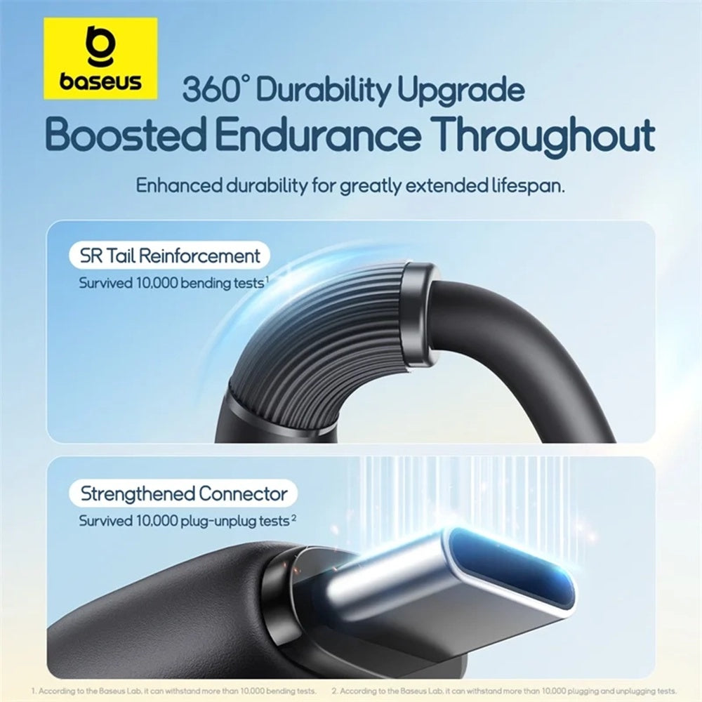 USB-C Charging Cable - Lightning / microUSB / USB-C Baseus Ultra Fast 3in1, 20W, 0.8m, Black P10377501111-00