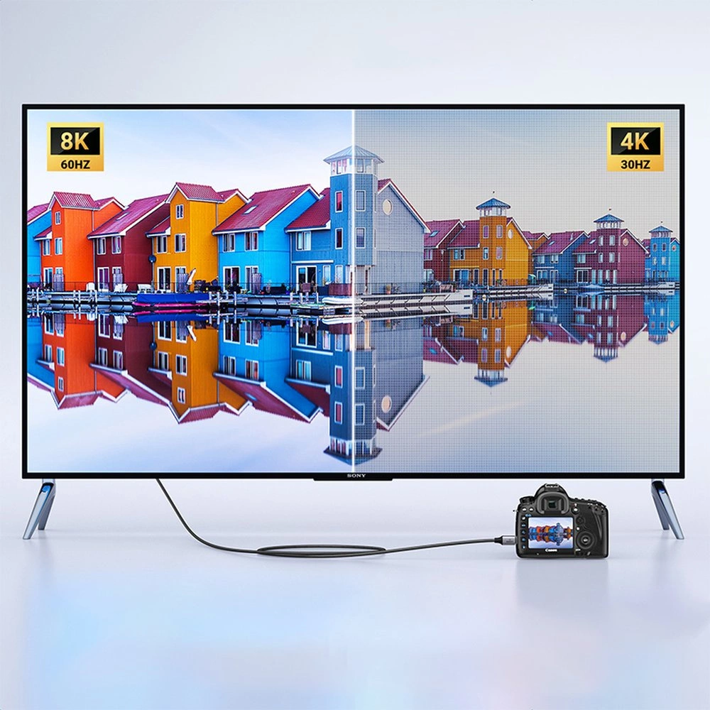 UGREEN HD163 Video Cable, miniHDMI - HDMI, 8K, 2m, Gray