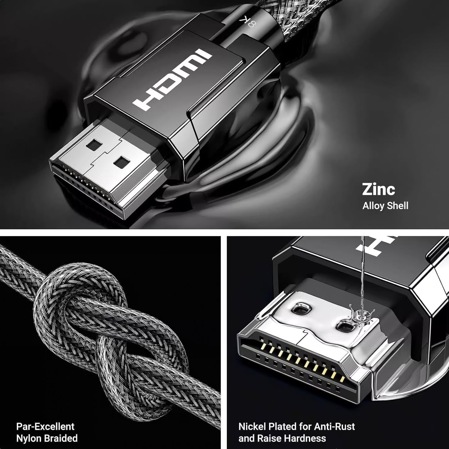 UGREEN Video Cable, HDMI - HDMI, 8K, 1.5m, Black