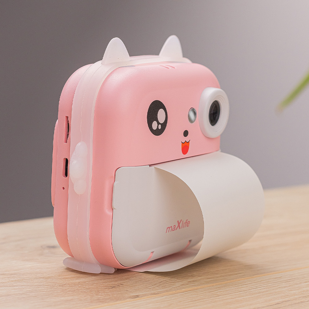 Digital Camera with Printing Function MaXlife MXPC-100 Kids, Pink